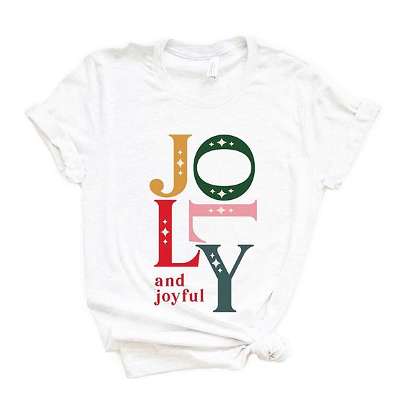 

Графическая футболка с коротким рукавом Jolly and joyful Simply Sage Market, White, Белый, Графическая футболка с коротким рукавом Jolly and joyful Simply Sage Market, White