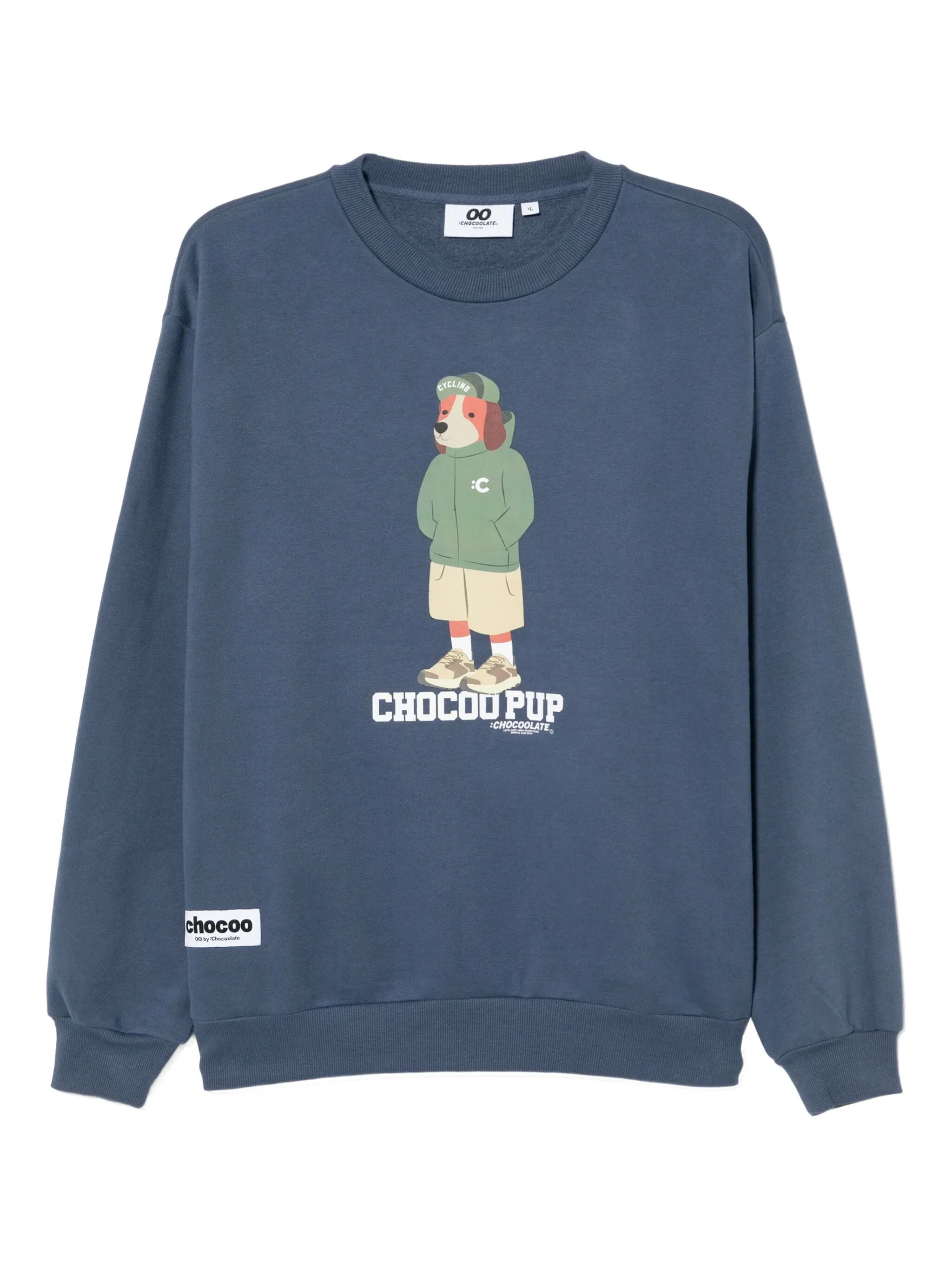 

Толстовка с графичным узором Chocoolate, синий