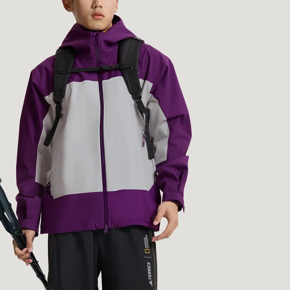 Ветровка Adidas Terrex Honor Purple/Light Gray — фото 4