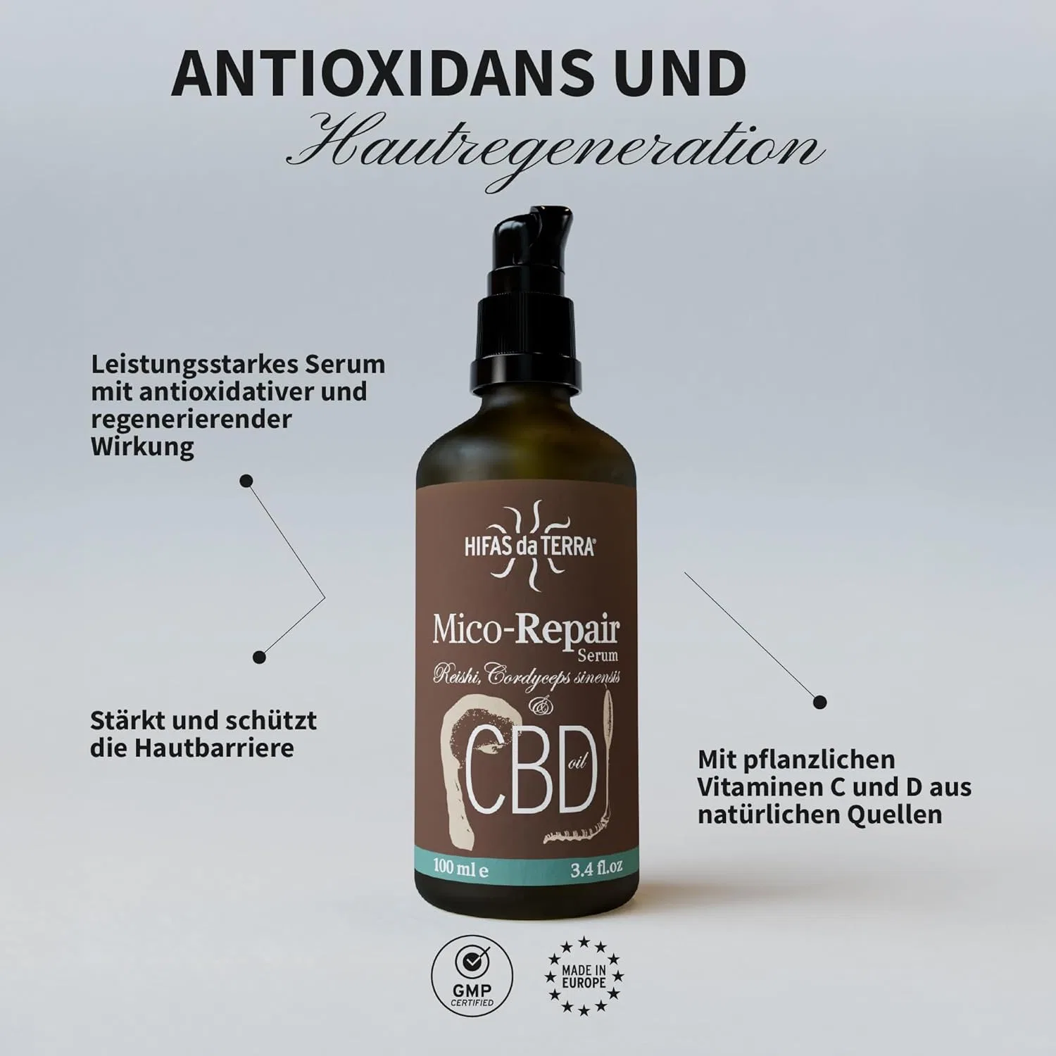 Сыворотка Hifas Da Terra — Антиоксидантная для лица «Mico-Repair» от ‎ — фото 3