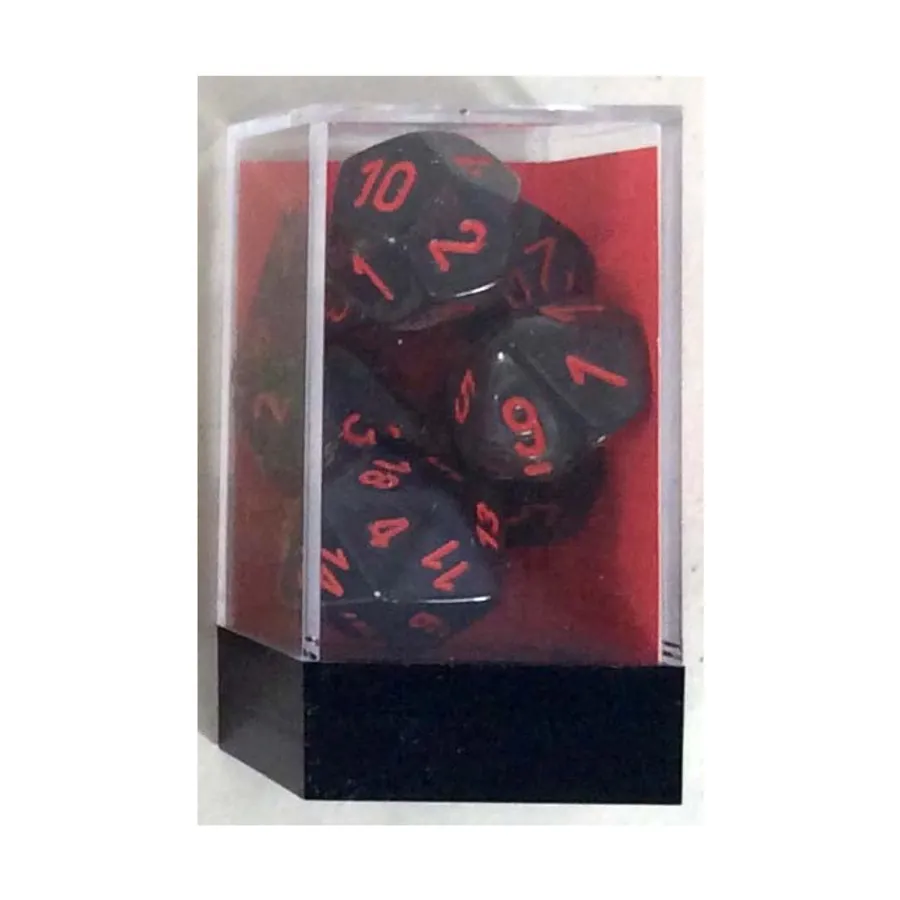 

Poly Set Smoke с красным — исправлено (7), Dice - Translucent - Poly Sets (Chessex)