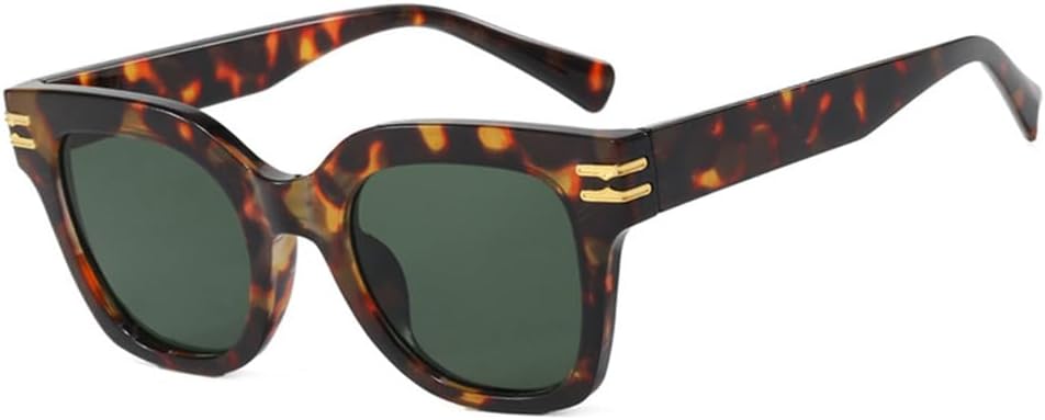 

Женские солнцезащитные очки с заклепками для мужчин, градиентные, с защитой от УФ-излучения UV400, для занятий спортом на открытом воздухе, бега и езды на велосипеде generic, Leopard Green