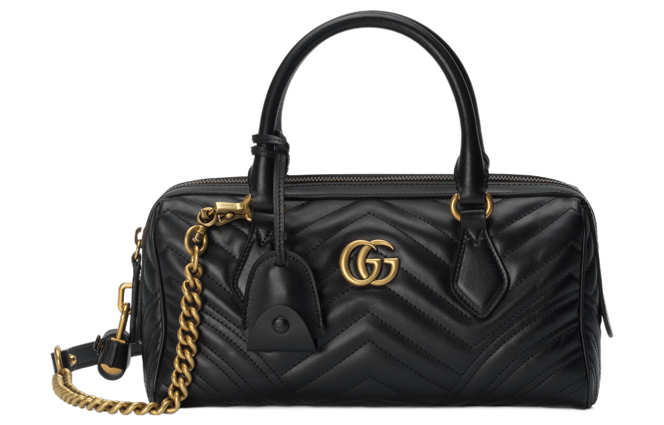 

GUCCI Кожаная сумка через плечо Монмартр малая женская черная