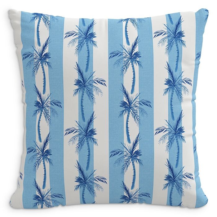

Серая хлопковая подушка Malin x Cloth & Company, 18 x 18 дюймов, синий