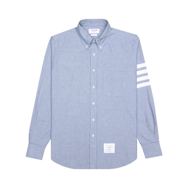 

Рубашка Thom Browne 4 Bar Fitted Button Down Flannel Shirt 'Light Blue'
