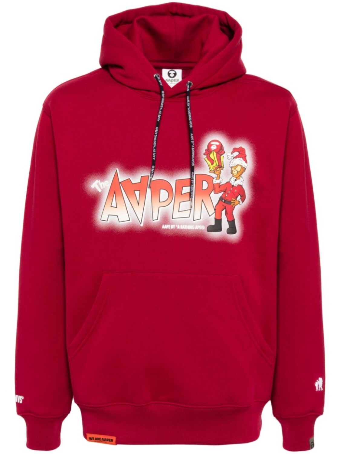 

Худи с графичным принтом AAPE BY *A BATHING APE, красный