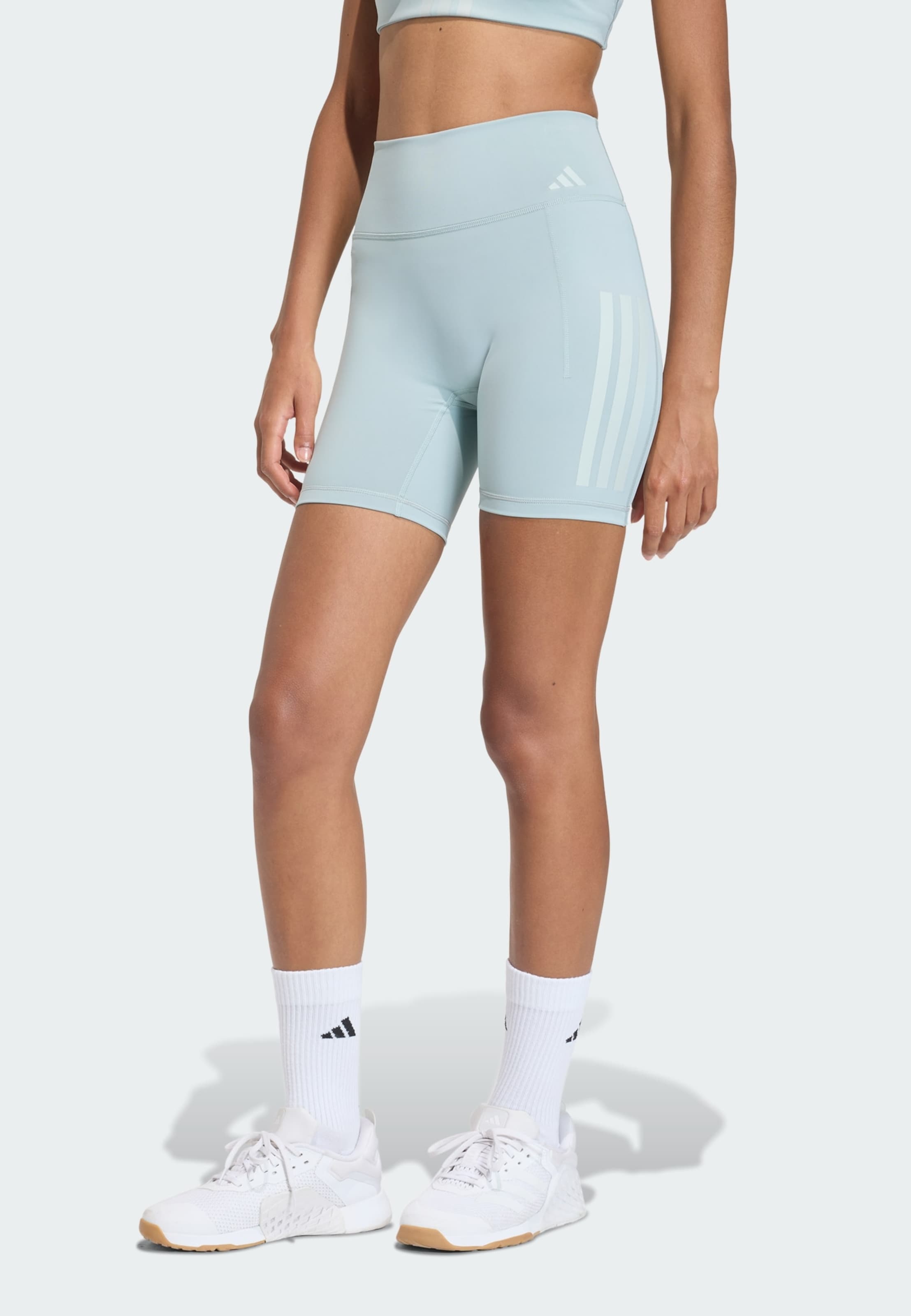 Adidas Performance Узкие спортивные шорты 'Optime' в цвете Mint — фото 2