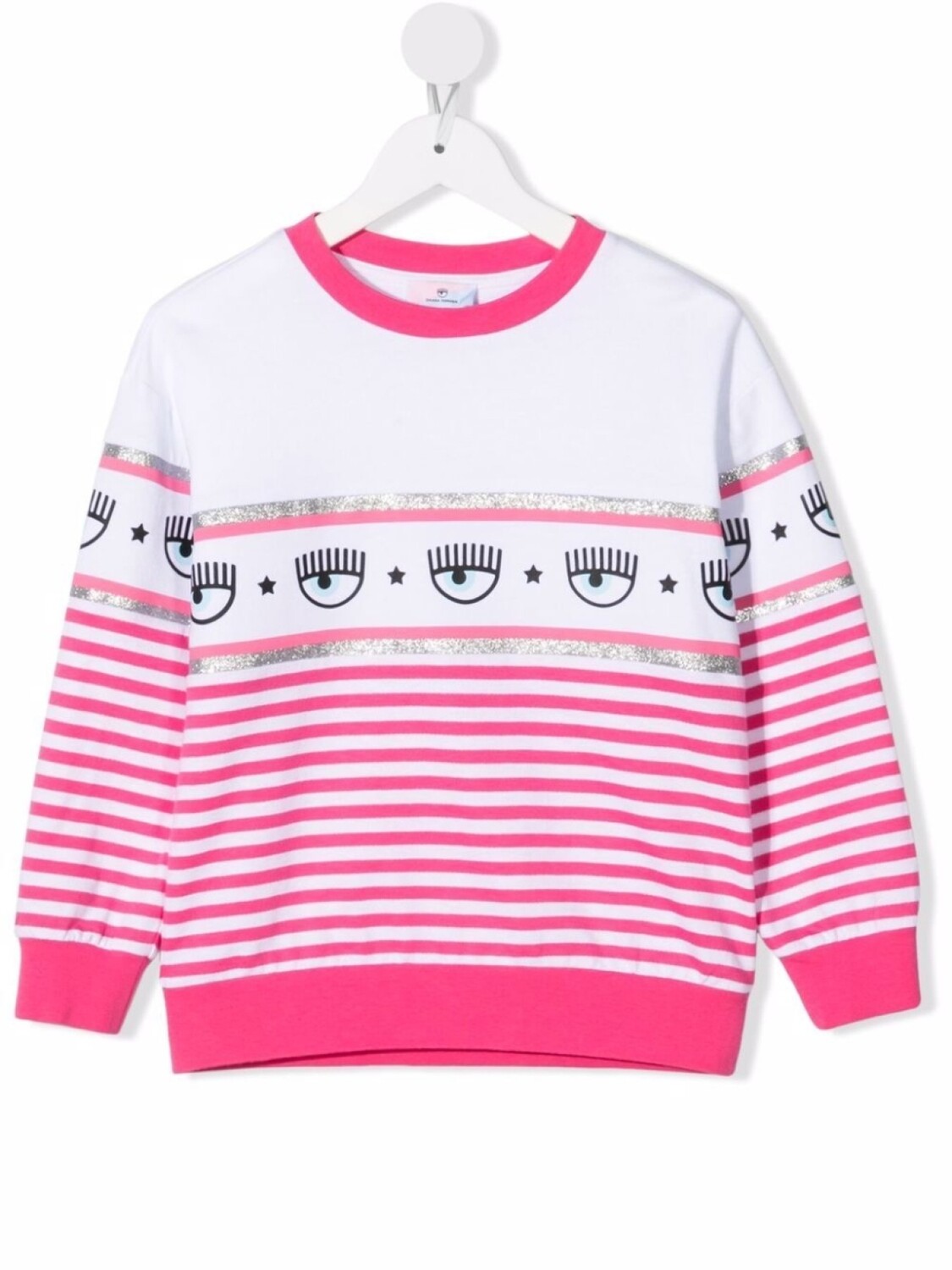 

Chiara Ferragni толстовка в полоску, розовый
