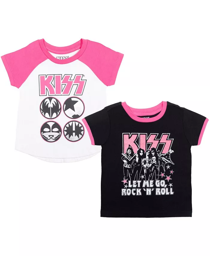 

2 футболки в наборе KISS, мультиколор