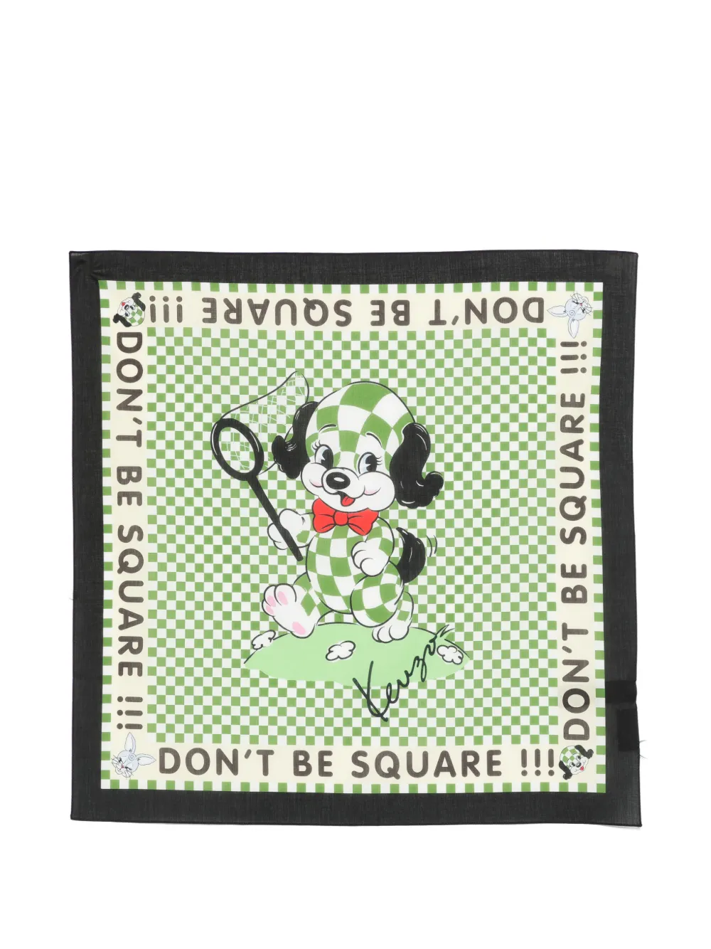 

Клетчатый шарф Kenzo, зеленый