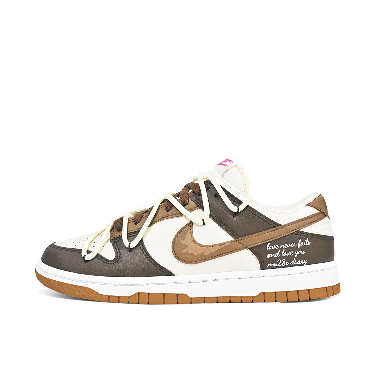 

Кроссовки для скейтбординга Dunk женские, низкие, коричневый Nike