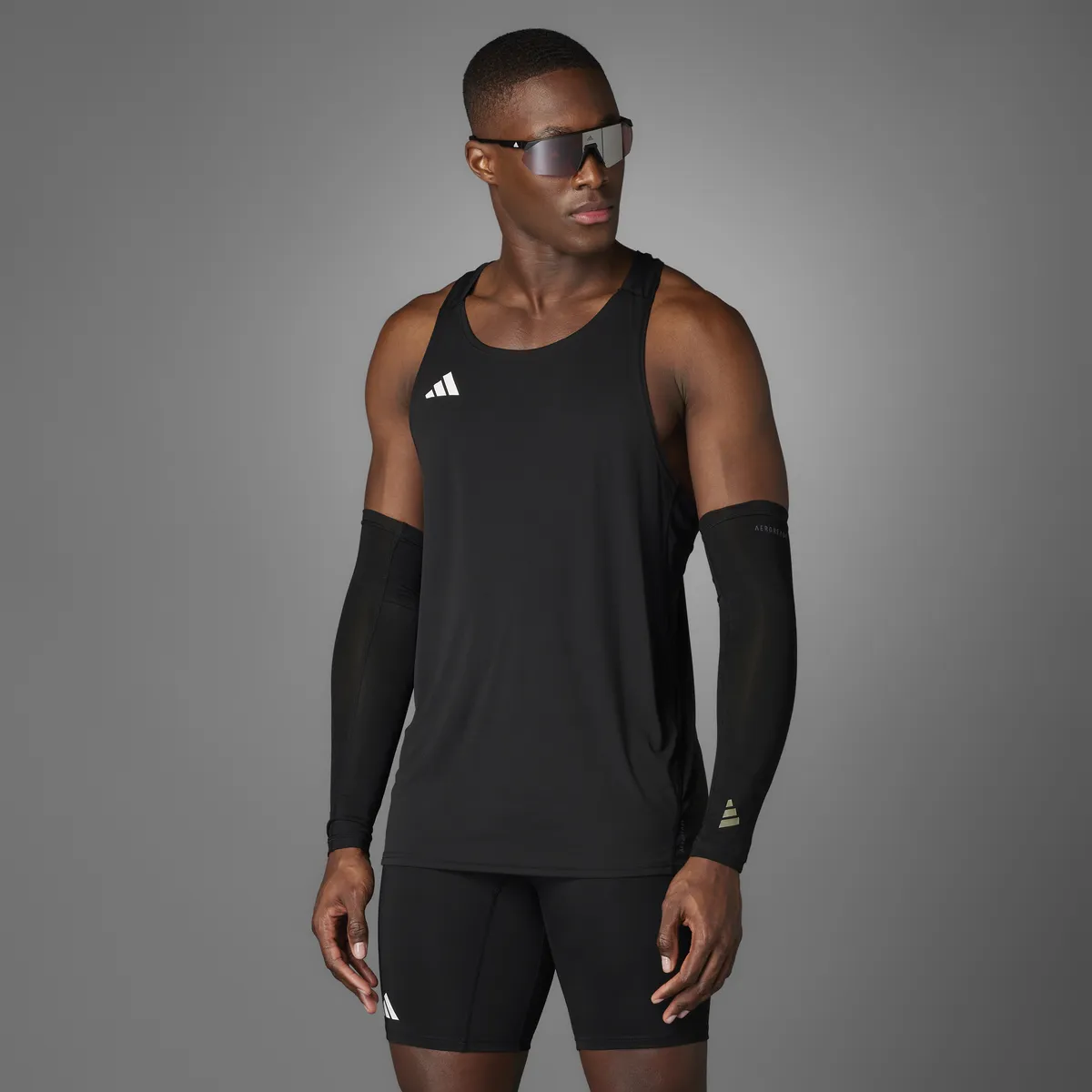 Беговая футболка adidas Performance "ADIZERO E SNGLT", черный — фото 3