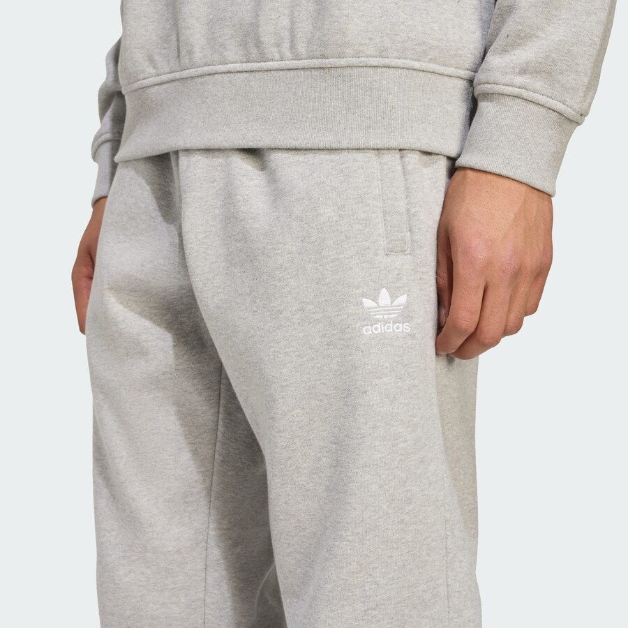 Зауженные брюки ADIDAS ORIGINALS Trefoil Essentials, светло-серый — фото 3