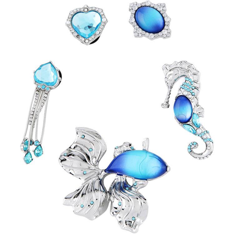 

Пряжка для обуви из цинкового сплава унисекс blue Crocs, синий