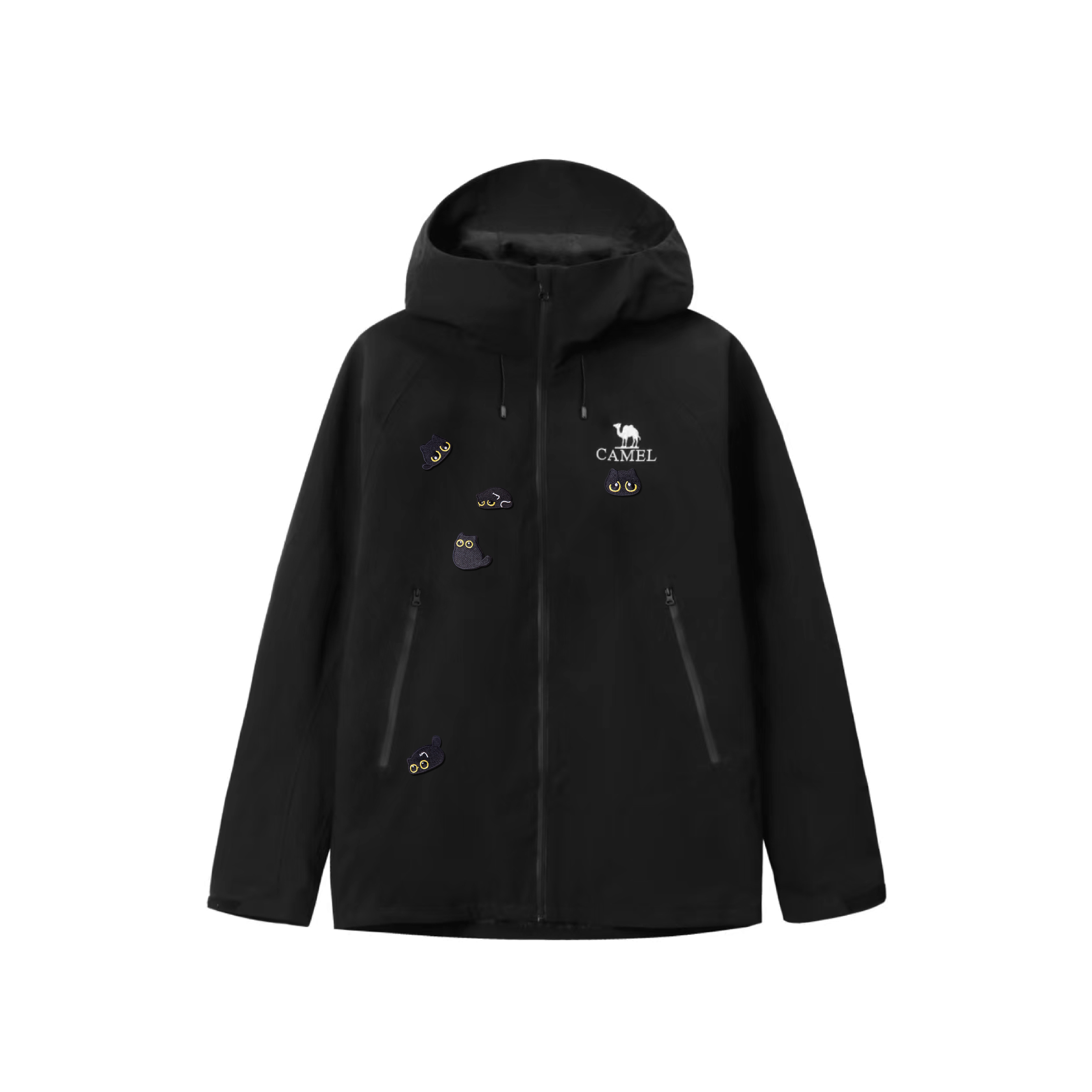 

CAMEL Ветровка All weather Waterproof, Windproof, Thermal, Cold Resistant Unisex Phantom Black