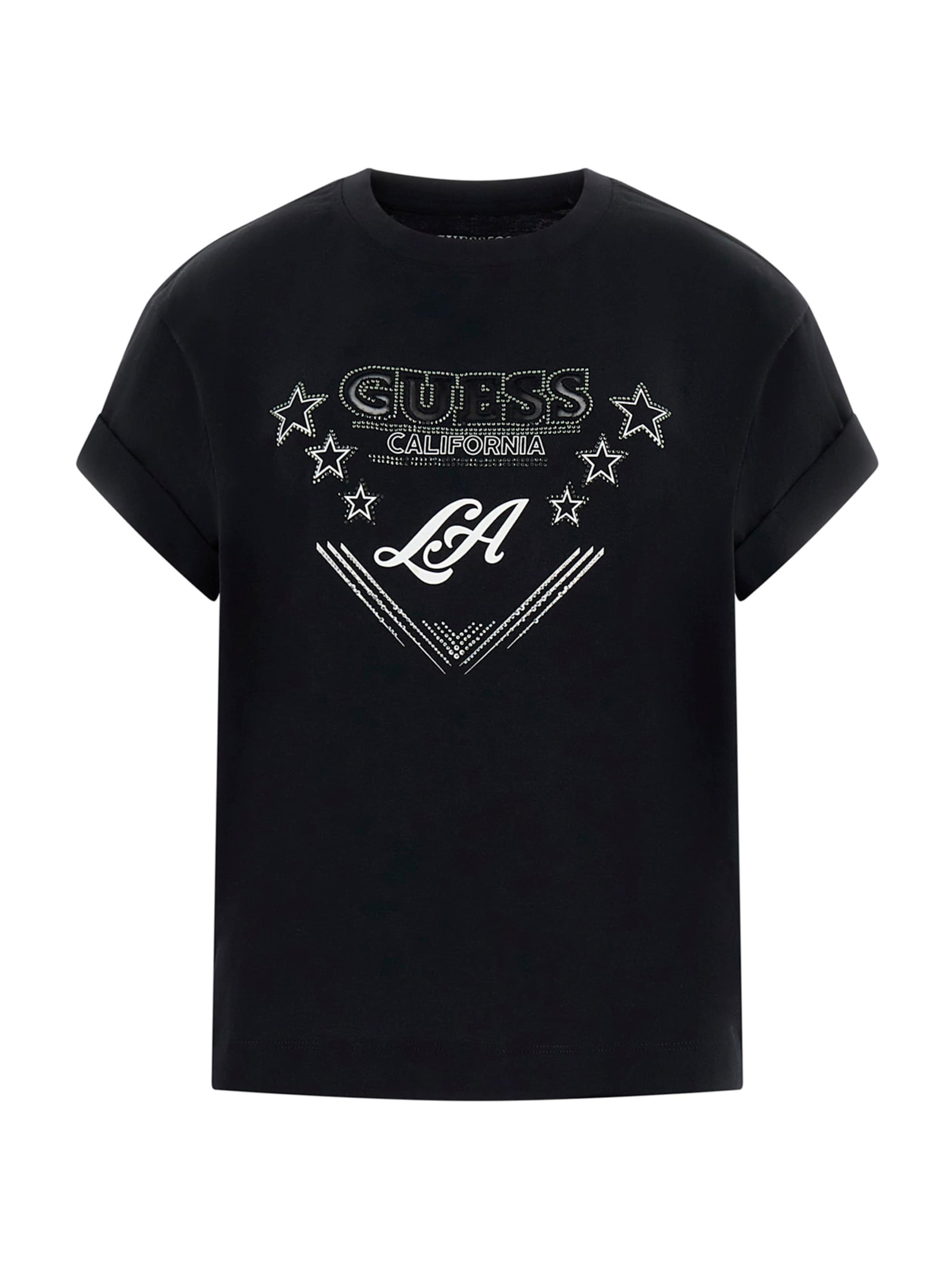 

GUESS Футболка 'LA STARS' в черном цвете