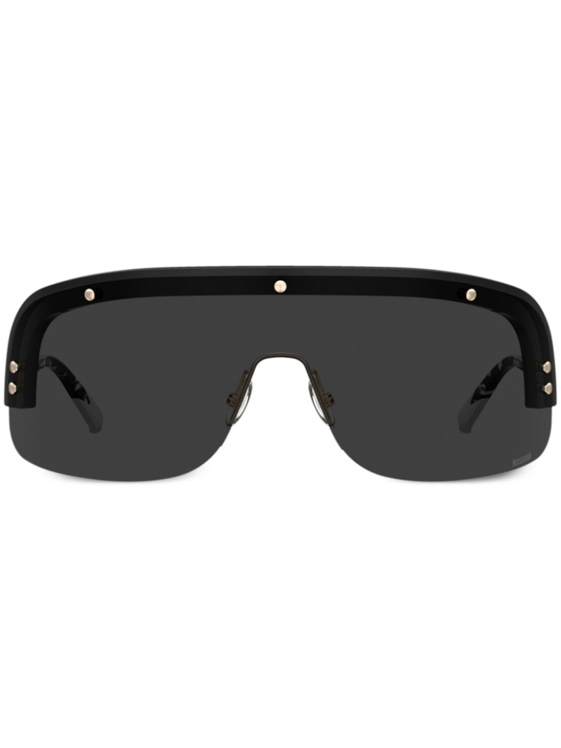 

MISSONI EYEWEAR солнцезащитные очки с тонированными масками, черный