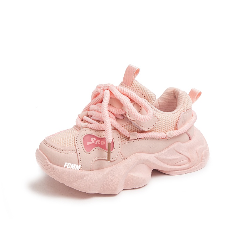 

Нескользящая и дышащая детская обувь для повседневной носки FCMM, розовый