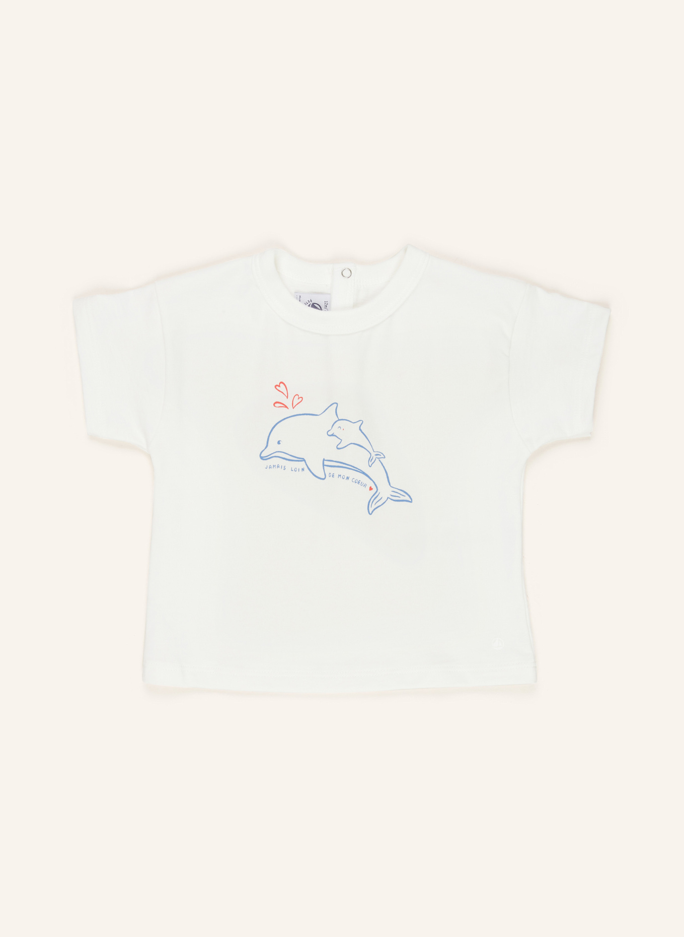 

Футболка Petit Bateau, экрю