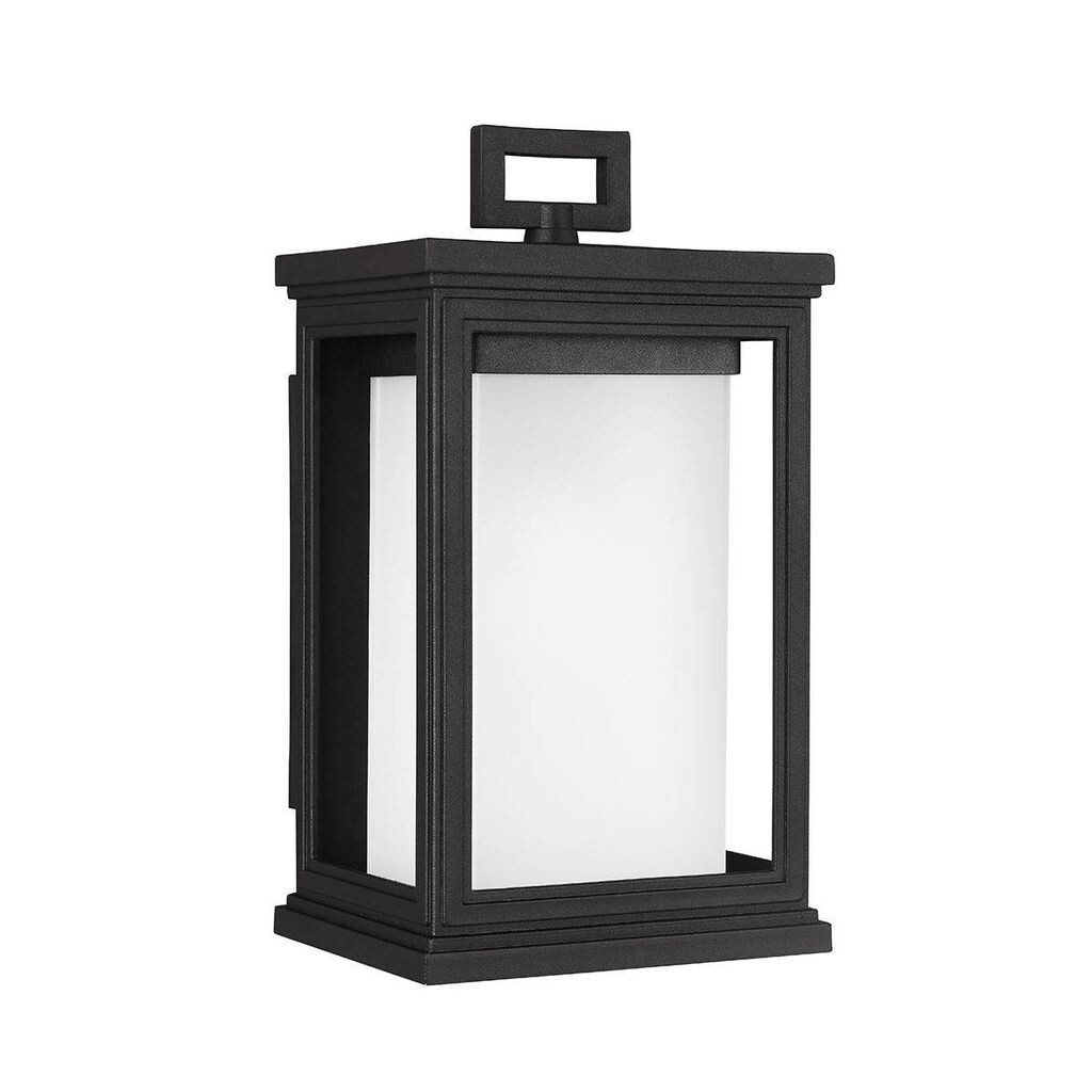 

Фонарь Rosco, 29,3 см, черный, опаловое стекло, IP44 Elstead Lighting