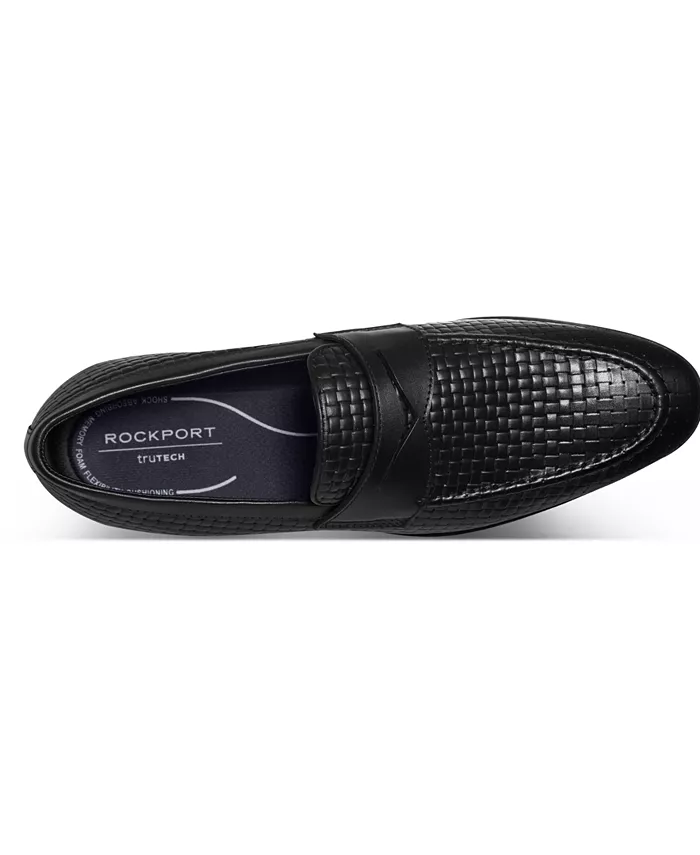 Мужские классические лоферы Cory Slip On с ремешком Rockport, черный — фото 4
