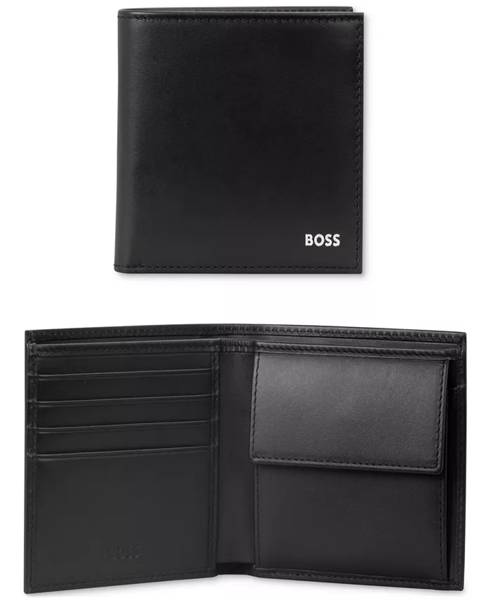 

Мужской кожаный кошелек Randy Bifold Hugo Boss, черный