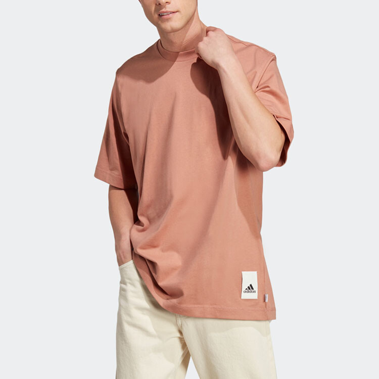 Футболка Lounge для мужчин Clay Strata Adidas, цвет Clay Strata — фото 2
