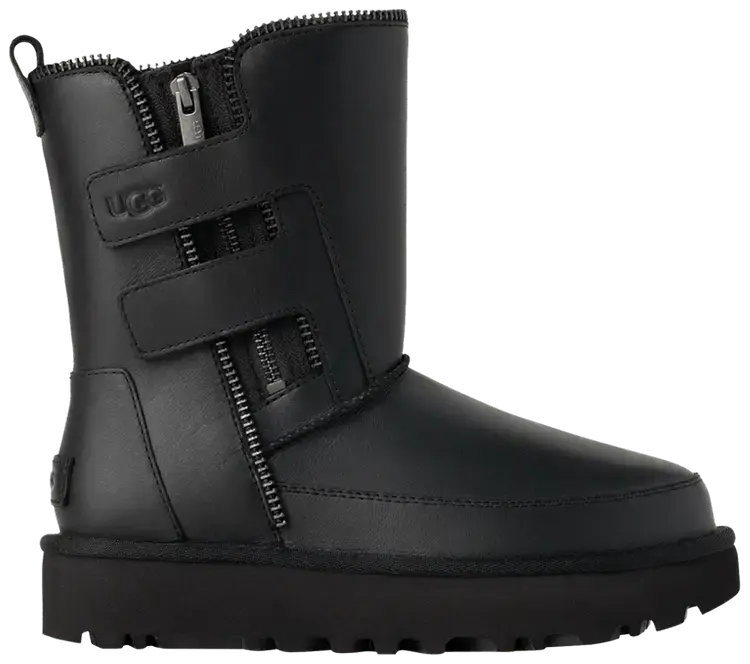 Мотоботинки UGG Wmns Classic Short, черный