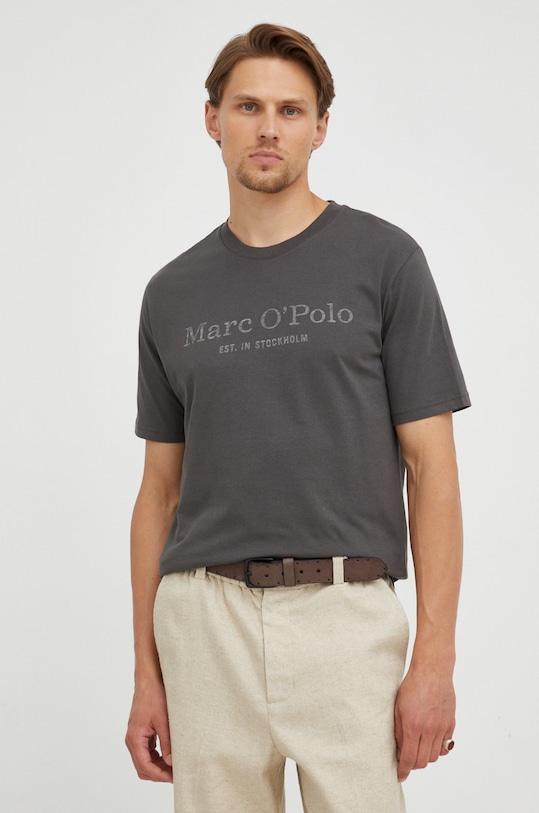 

Хлопковая футболка Marc O'Polo, серый