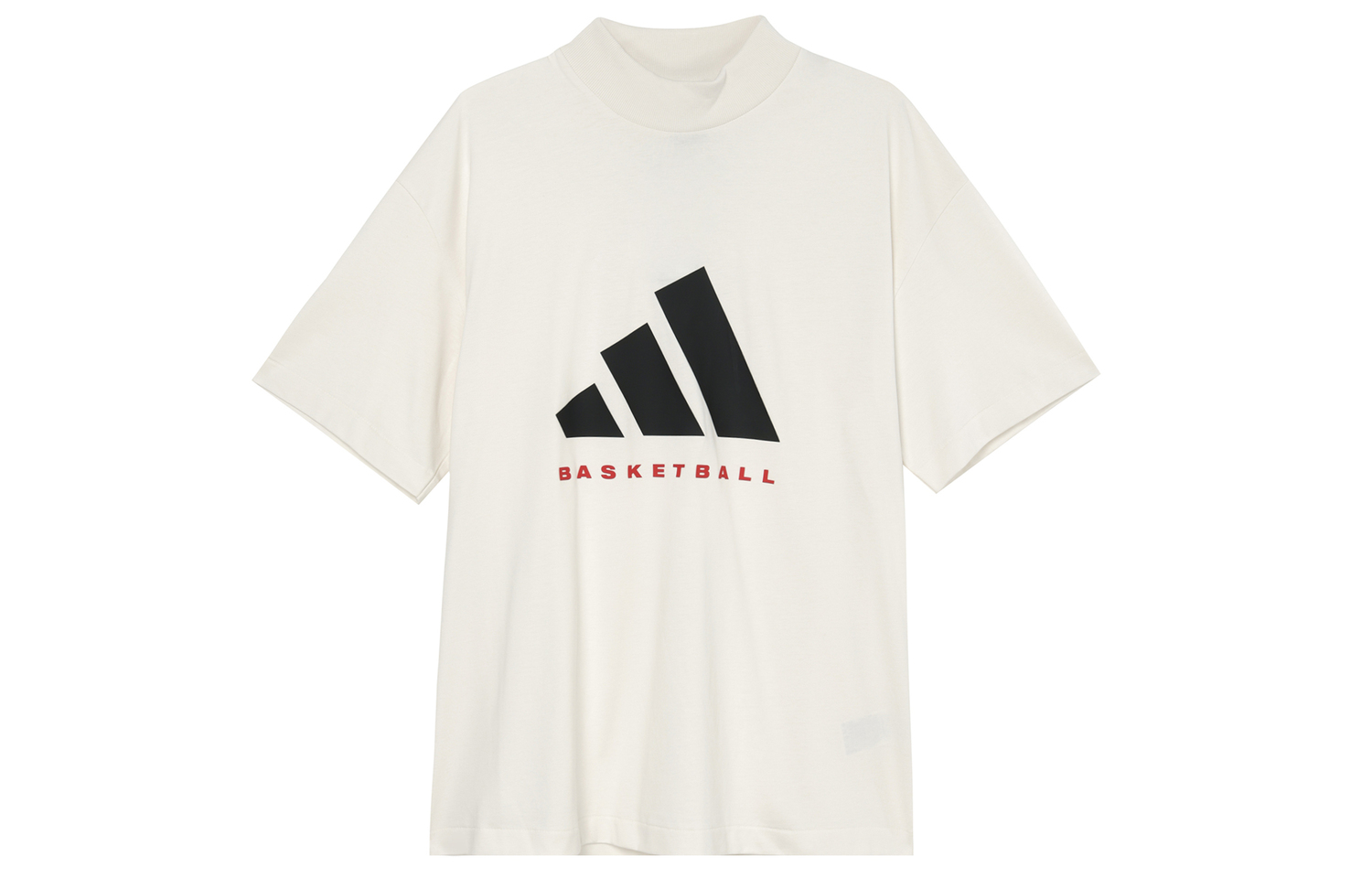 С баскетбольной футболкой AdiClub Adidas, белый/черный/красный — фото 2