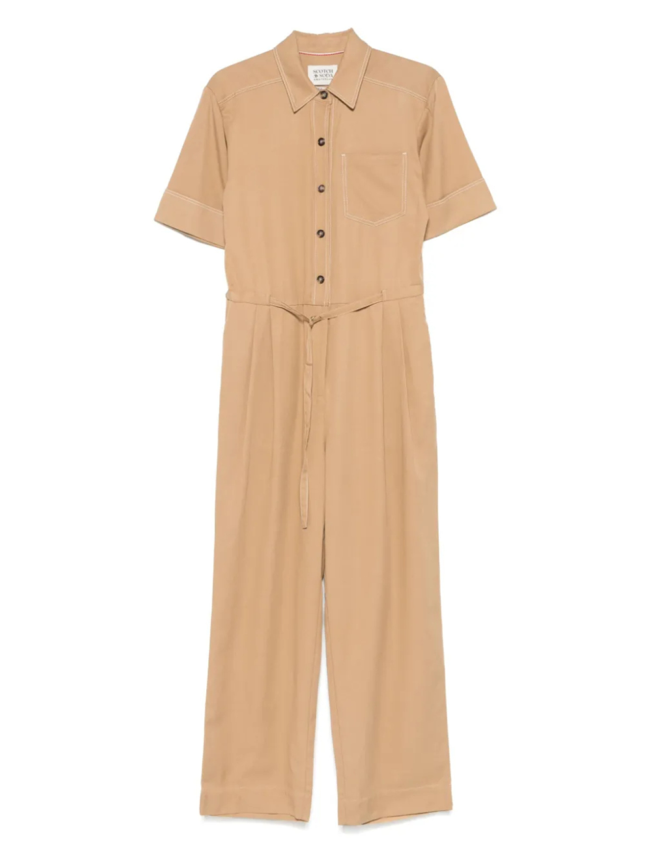 

Scotch & Soda габардиновый комбинезон, коричневый