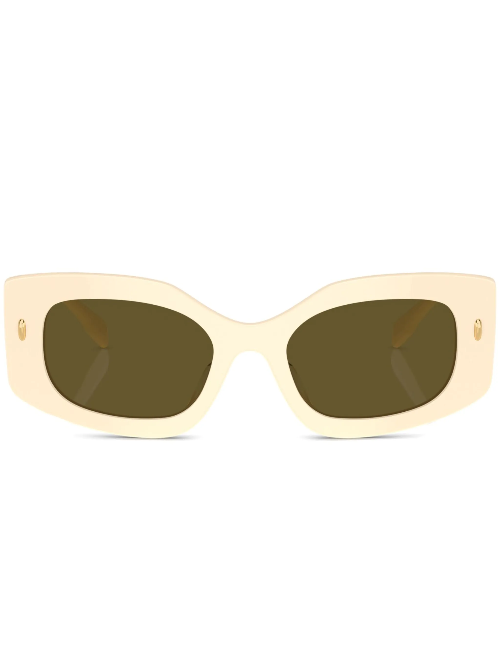 

Солнцезащитные очки Miller в прямоугольной оправе Tory Burch, кремовый