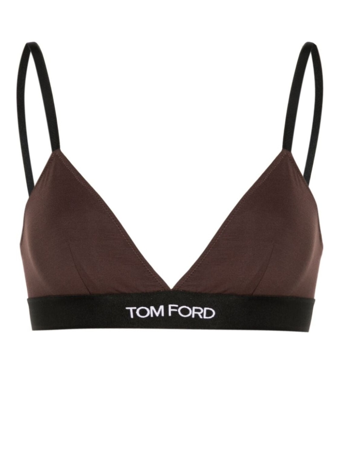 

TOM FORD бюстгальтер с логотипом-жаккардом, коричневый