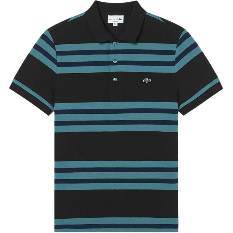 

LACOSTE Поло для мужчин Navy Blue & White Green
