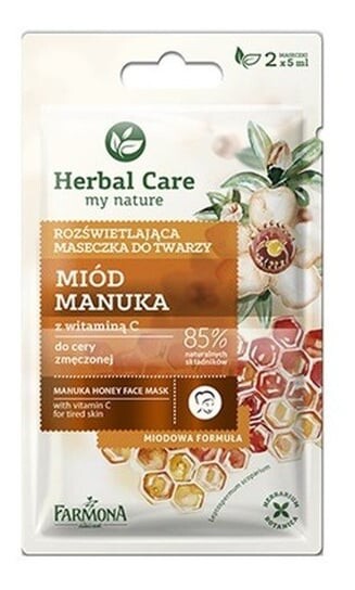 

Осветляющая маска для лица с медом Манука, 2x5 мл Farmona, Herbal Care