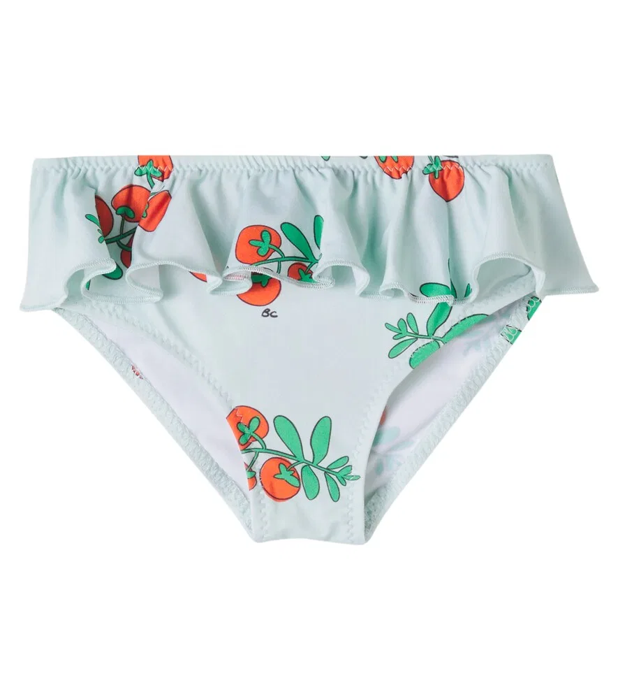 Трусики от бикини Baby Juicy Tomatoes с оборками Bobo Choses, зеленый