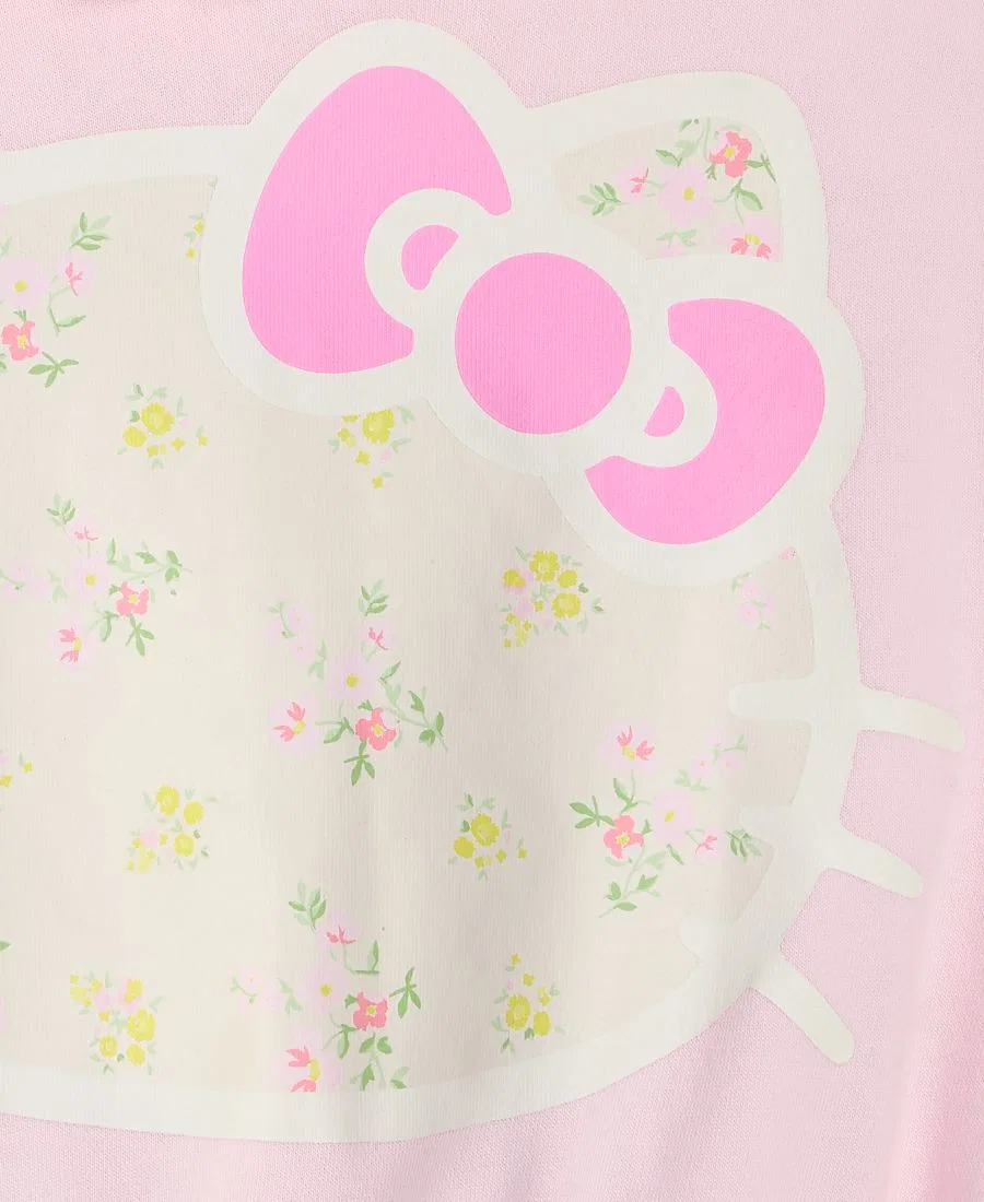Детская толстовка с капюшоном Hello Kitty, размеры S-XL, розовый — фото 3