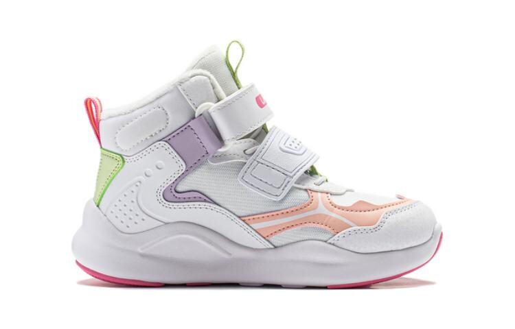 Кроссовки LINING YOUNG Kids Outdoor Shoes PS High-top Standard White/peach Orange, оранжевый — фото 2