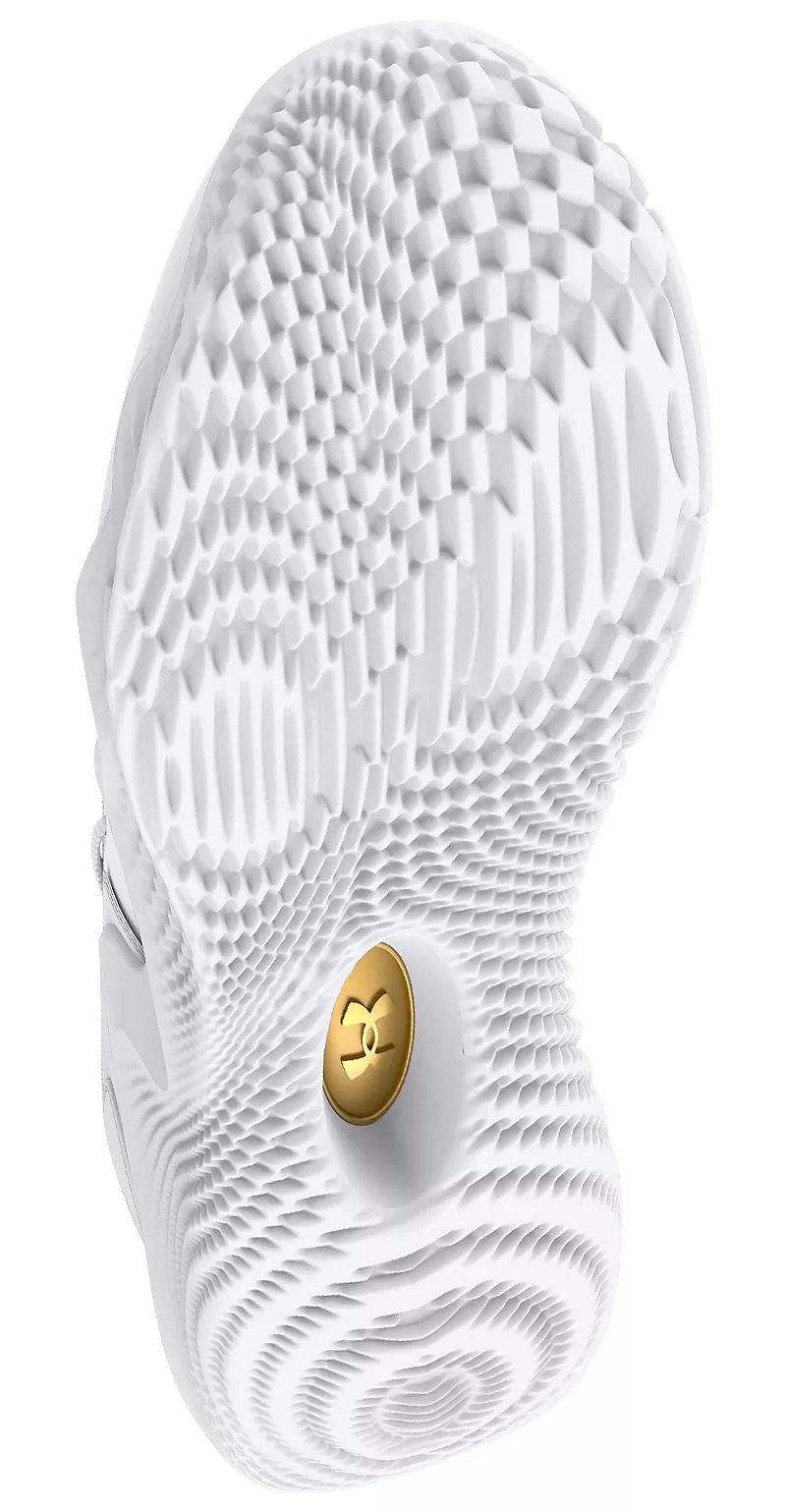 Женские волейбольные кроссовки Under Armour Flow Ace Low, белый/золотой — фото 3