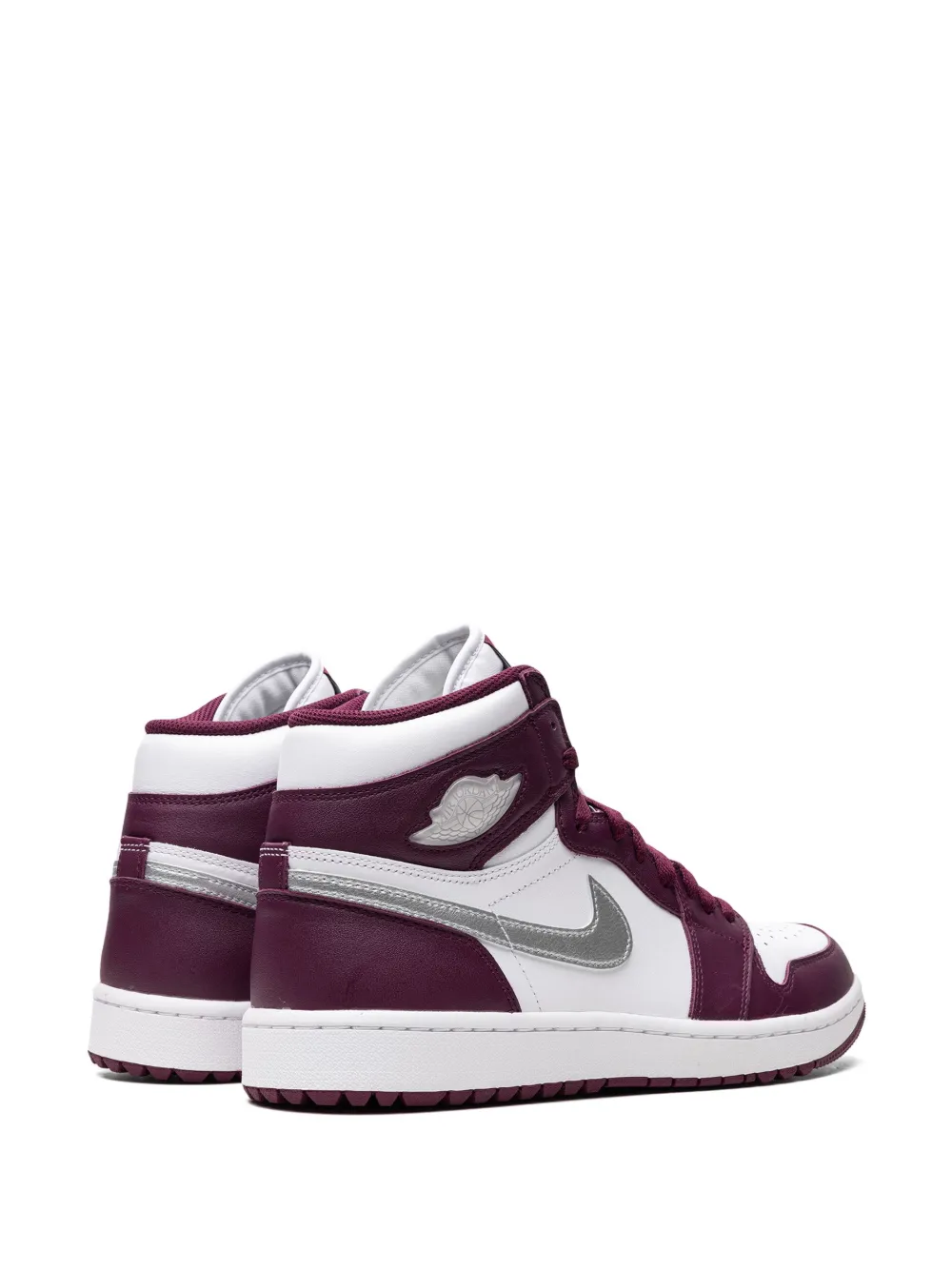 Кроссовки Air  1 High Golf 'Bordeaux' Jordan, белый — фото 3