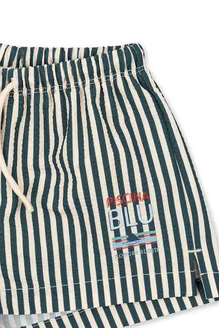 Плавки детские с принтом Seer Asnou Short Swimshorts GRS Konges Sløjd, бирюзовый — фото 3