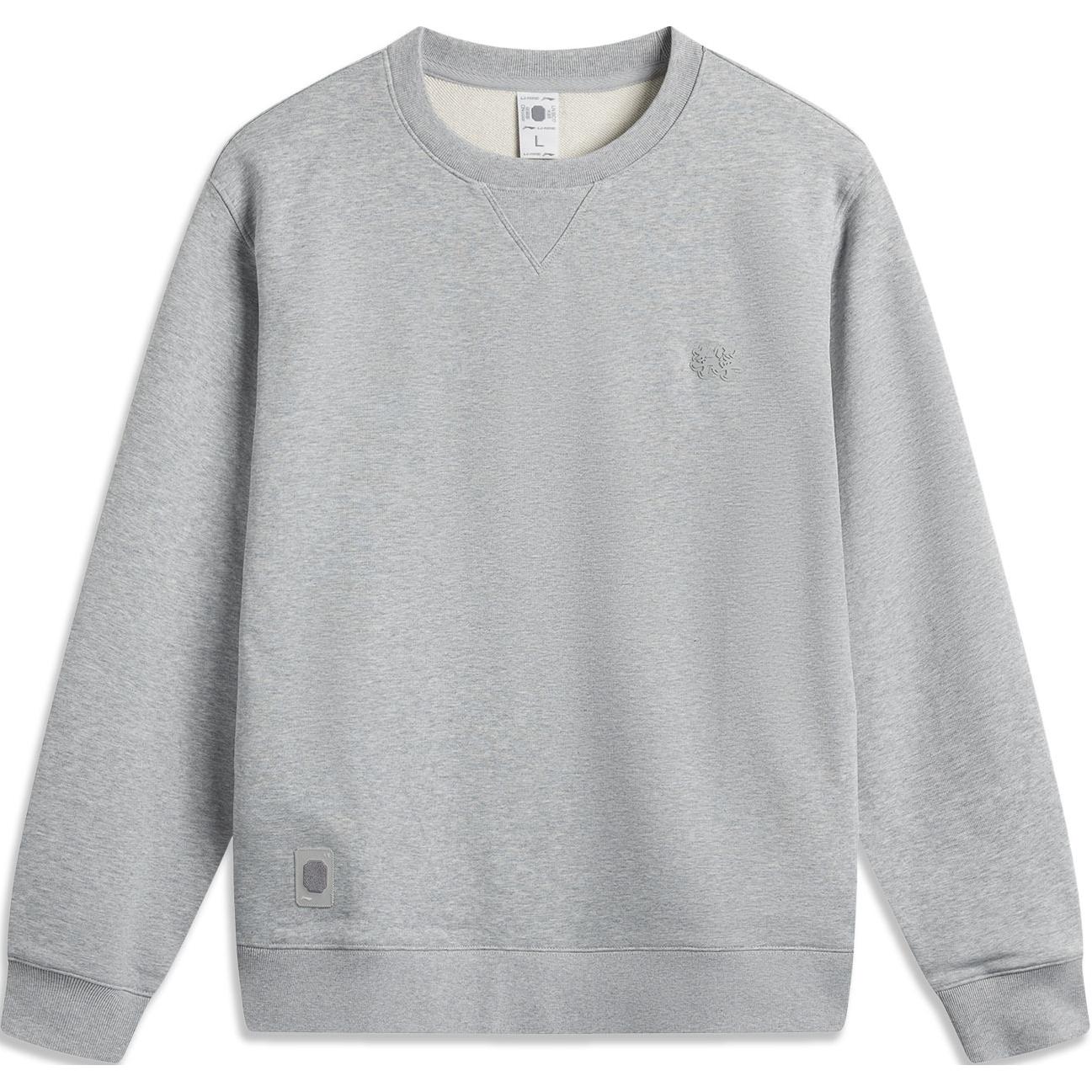 

Мужская толстовка LiNing, цвет серый меланж
