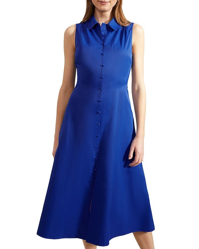 

Платье-рубашка Cathleen Midi HOBBS LONDON, синий