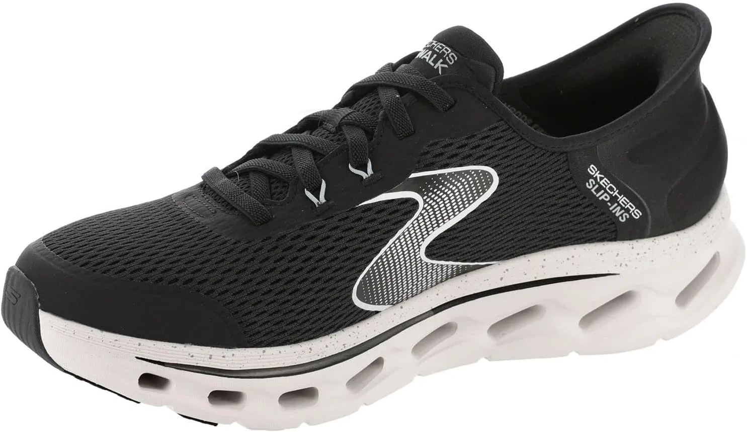 Мужские кроссовки Skechers Go Walk Glide Step 2.0 Zander, Black White — фото 4