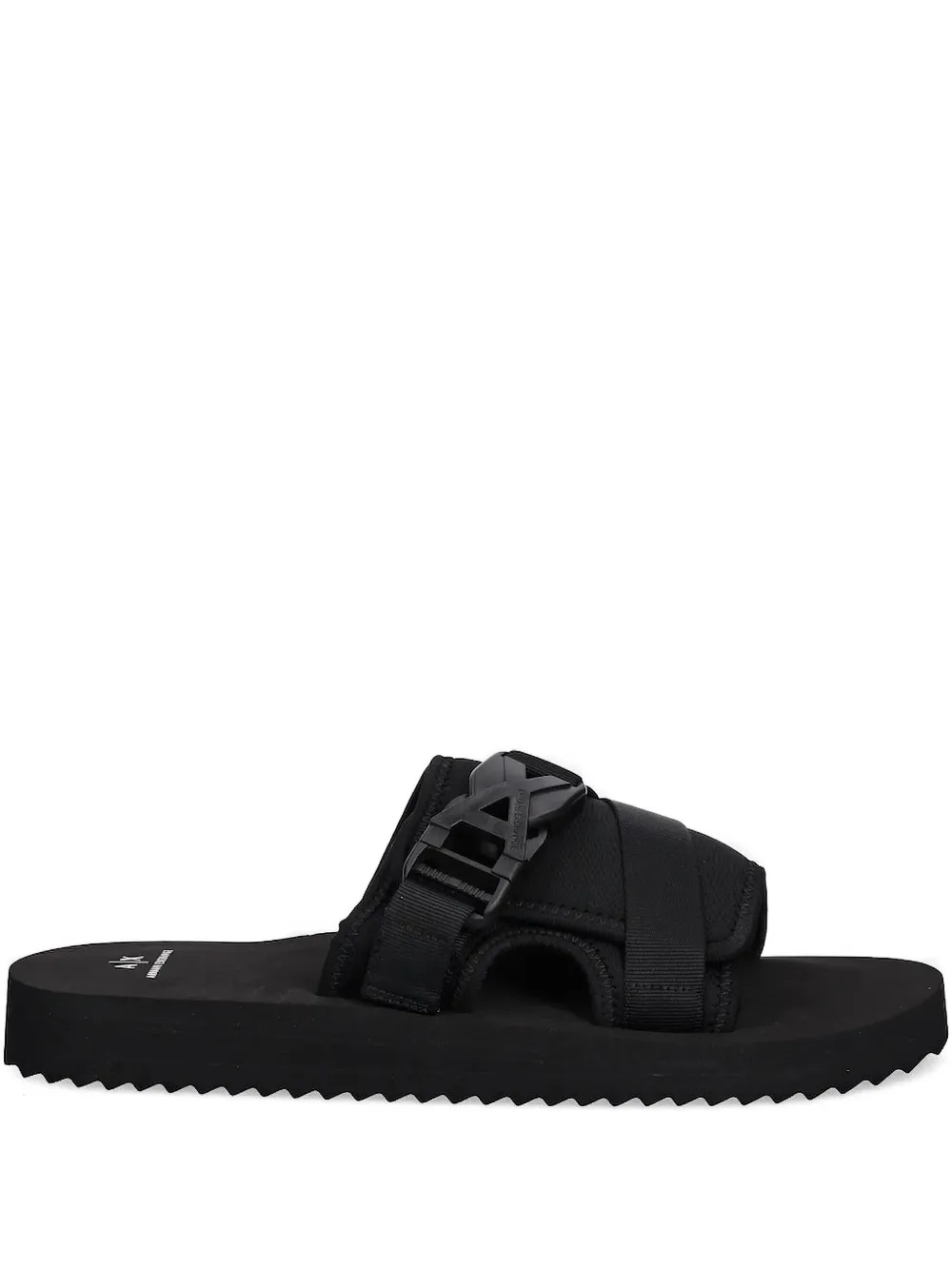 

Шлепанцы с пряжками Armani Exchange, черный