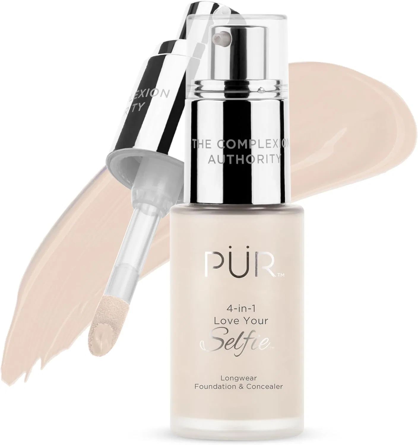 Тональный крем и консилер 4-в-1 Love Your Selfie Longwear, Pür Minerals, 30 мл, оттенок LN2 Fair Ivory