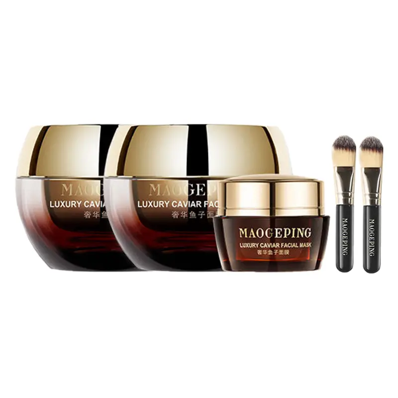 

Маска для лица Luxury Style Caviar MAOGEPING, 100g*2+15g+Facial Mask Brush*2