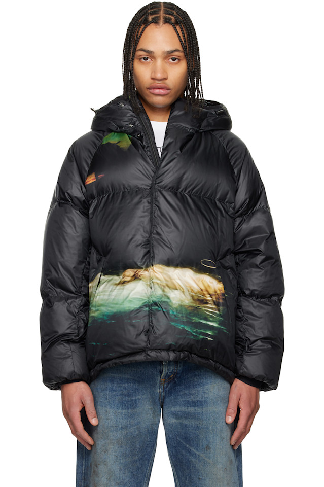 

Эксклюзивная пуховая куртка Ssense uc2e9204 Undercover, черный