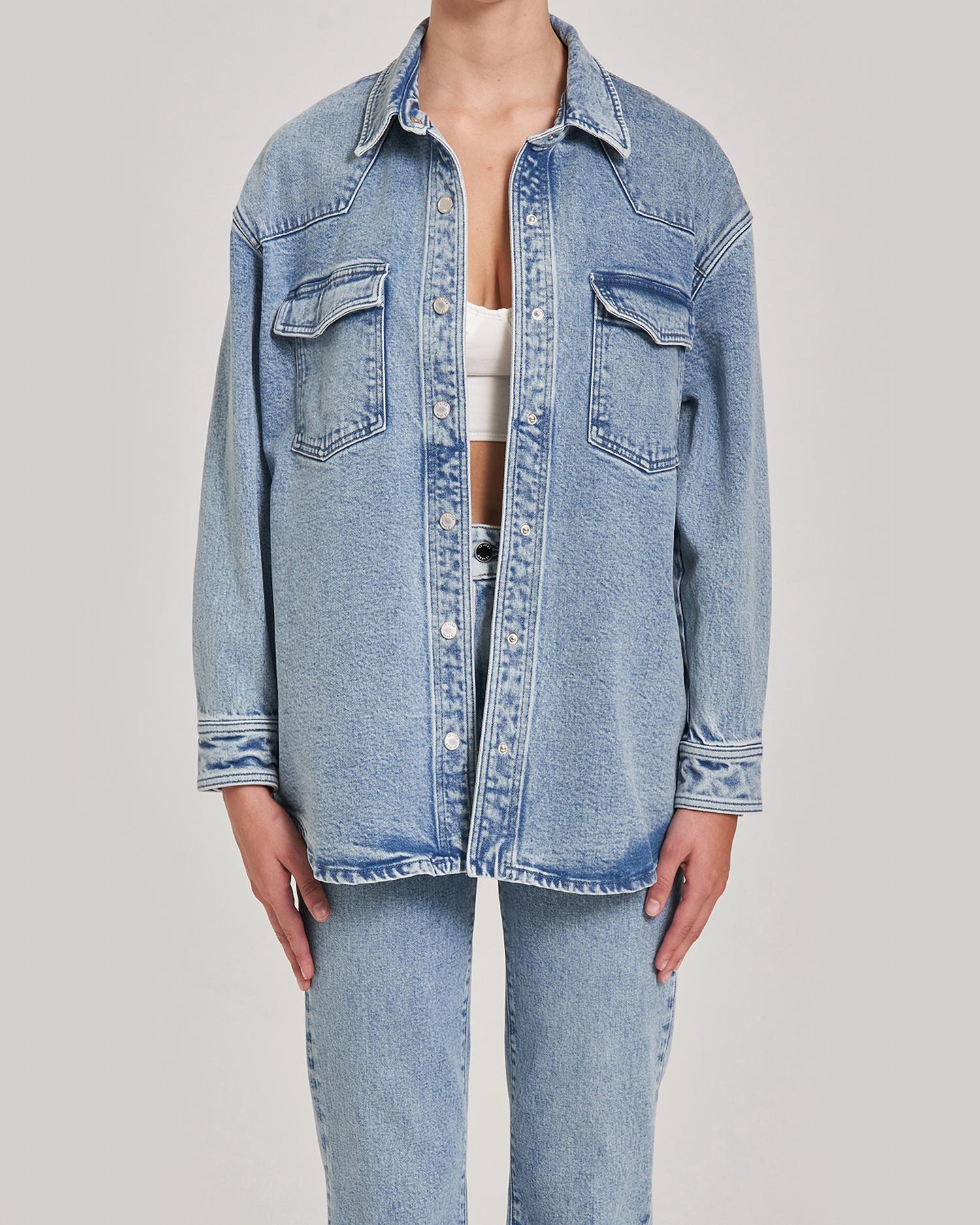 

Верхняя рубашка Mimi синего цвета Le Jean