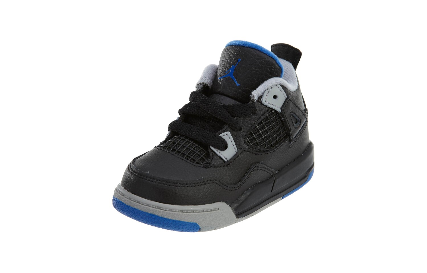 Кроссовки Jordan 4 Retro Black Soar Matte Silver White TD, черный — фото 3
